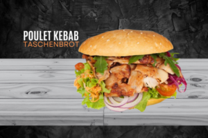 Poulet Kebab (Taschenbrot)